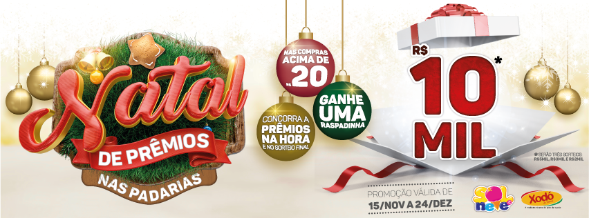 Natal de Prêmios nas Padarias está de volta!