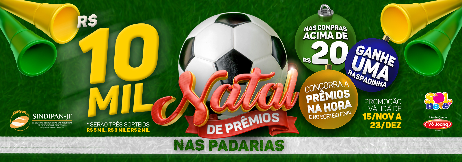 Sindipan/JF lança campanha Natal de Prêmios nas Padarias 2022